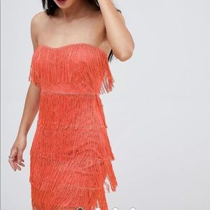 ASOS tube fringe dress.